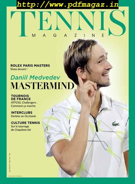 Tennis Magazine France – novembre 2019 Cover
