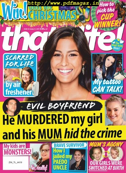 that’s life! – October 31, 2019 Cover