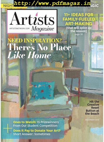 The Artist’s Magazine – December 2019 Cover