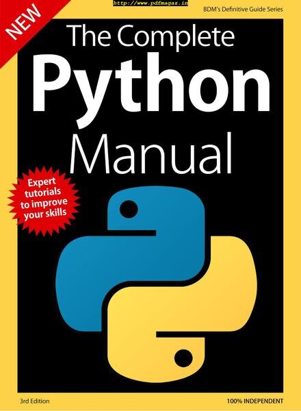 The Complete Python Manual – September 2019 Cover