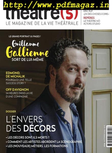 Theatre(s) Magazine – septembre 2019 Cover