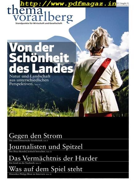 Thema Vorarlberg – September 2019 Cover