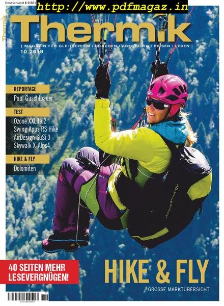 Thermik Magazin – Oktober 2019 Cover