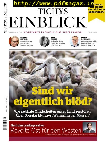 Tichys Einblick – Oktober 2019 Cover