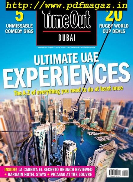 TimeOut Dubai – September 11 2019 Cover