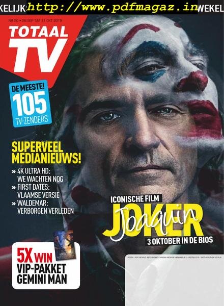 Totaal TV – 28 September 2019 Cover