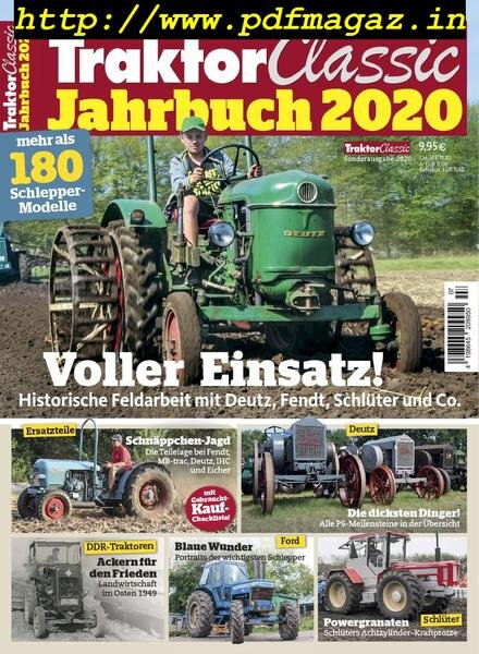 Traktor Classic Jahrbuch – Oktober 2019 Cover