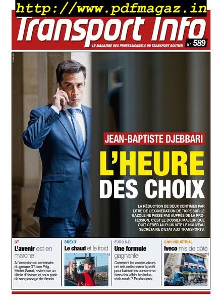 Transport Info – 13 septembre 2019 Cover