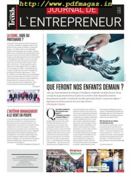 Trends Tendances – Journal de L’Entrepreneur – Octobre 2019
