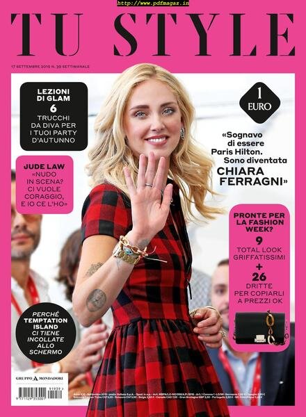 Tu Style – 17 settembre 2019 Cover
