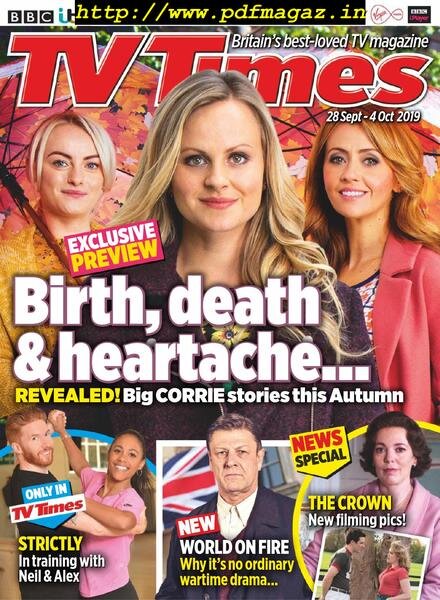 TV Times – 28 September 2019 Cover
