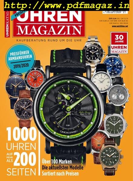 Uhren-Magazin Preisfuhrer – September 2019 Cover
