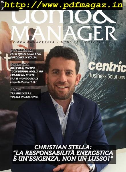 Uomo&Manager – Ottobre 2019 Cover