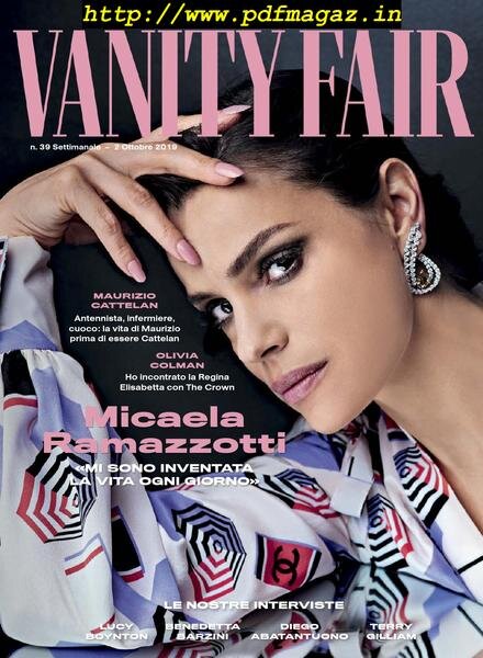 Vanity Fair Italia – 02 ottobre 2019 Cover