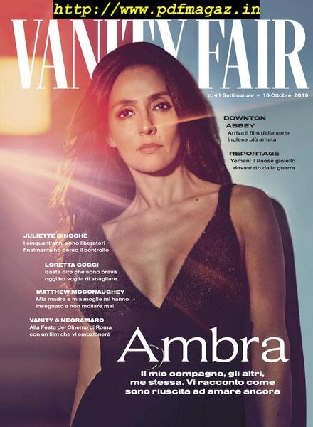 Vanity Fair Italia – 16 ottobre 2019 Cover