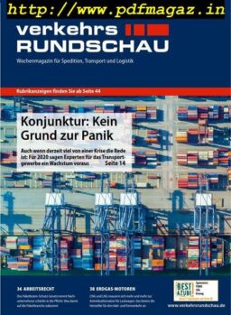 VerkehrsRundschau – 08 Oktober 2019