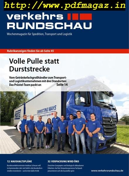VerkehrsRundschau – 19 September 2019 Cover