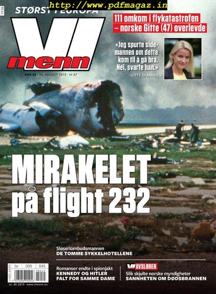 Vi Menn – 30 august 2019 Cover