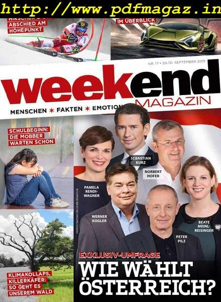Weekend Magazin – 19 September 2019 Cover