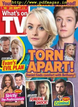 What’s on TV – 14 September 2019