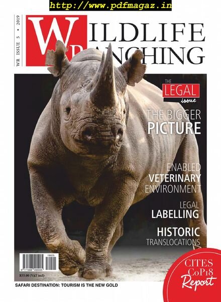 Wildlife Ranching Magazine – October 2019 Cover
