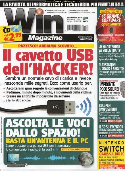Win Magazine – Settembre 2019 Cover