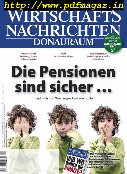 Wirtschaftsnachrichten – Oktober 2019 Cover