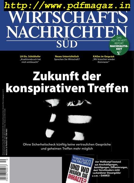 Wirtschaftsnachrichten Sud – Oktober 2019 Cover