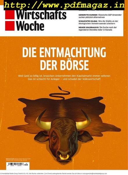 Wirtschaftswoche – 28 September 2019 Cover
