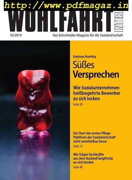 Wohlfahrt Intern – Oktober 2019 Cover