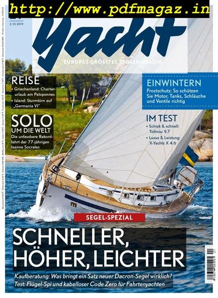 Yacht Germany – 2 Oktober 2019 Cover