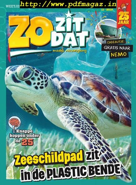 Zo Zit Dat – november 2019 Cover