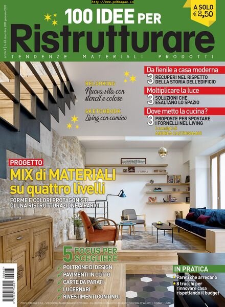 100 Idee per Ristrutturare – dicembre 2019 Cover