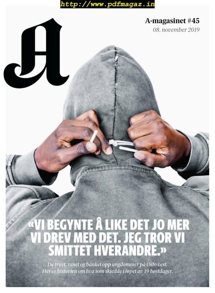 A-Magasinet – 08 november 2019 Cover