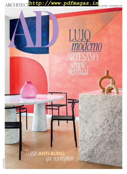 AD Architectural Digest Espana – noviembre 2019 Cover