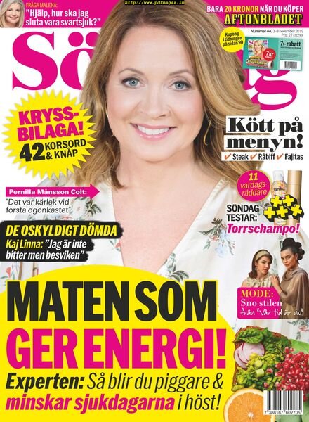 Aftonbladet SOndag – 03 november 2019 Cover