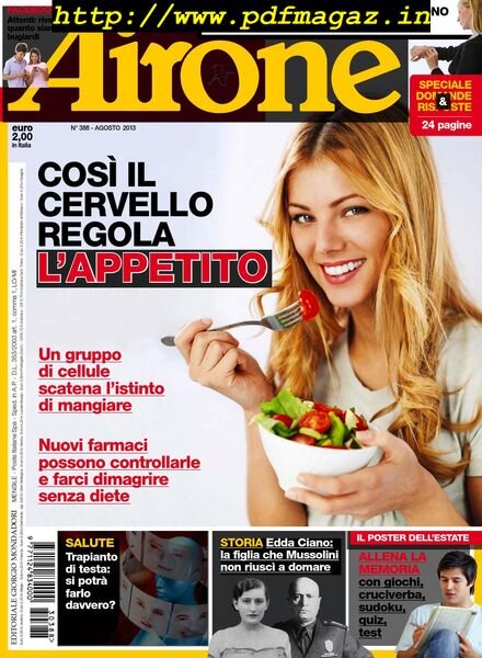 Airone – Agosto 2013 Cover