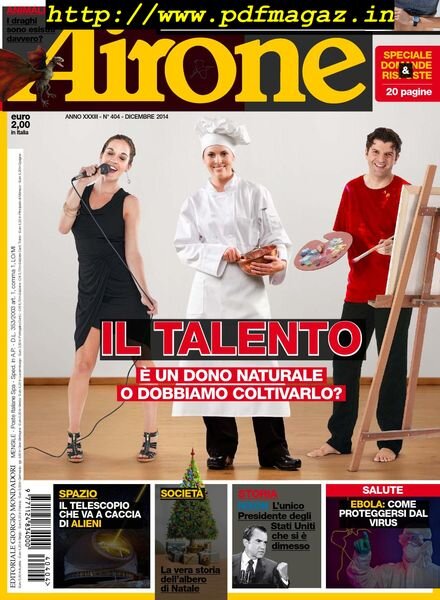 Airone – Dicembre 2014 Cover