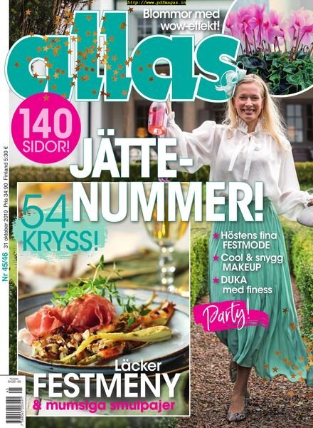 Allas – 31 oktober 2019 Cover