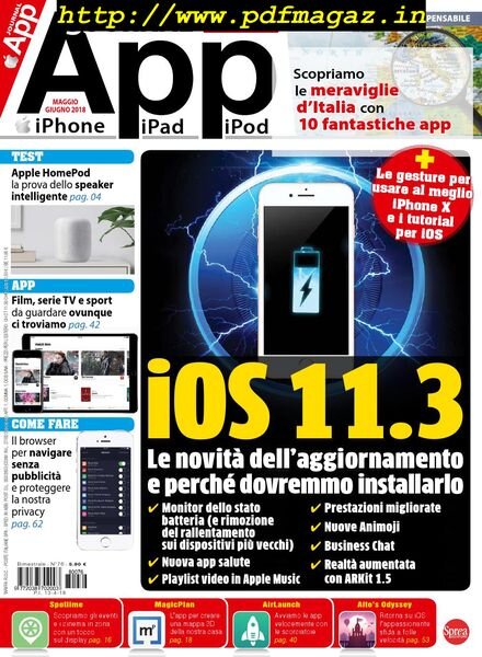 App Journal – Maggio-Giugno 2018 Cover