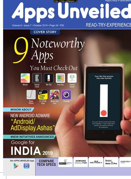 Apps Unveiled – November 2019 Cover