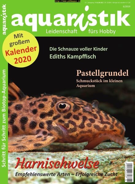 Aquaristik – November 2019 Cover