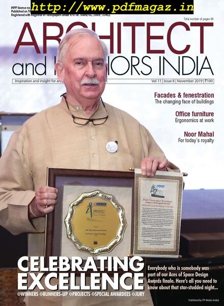 Architect and Interiors India – November 2019 Cover