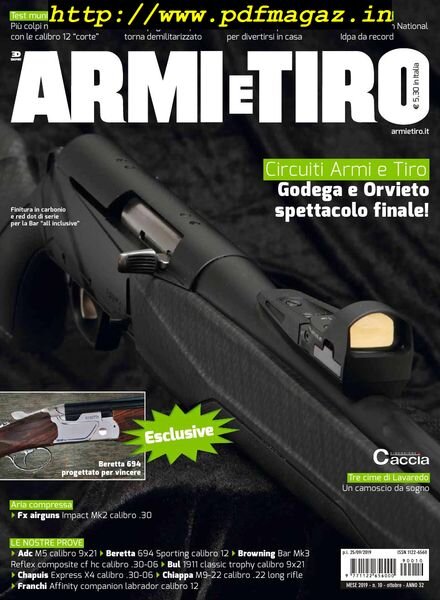 Armi e Tiro – Ottobre 2019 Cover