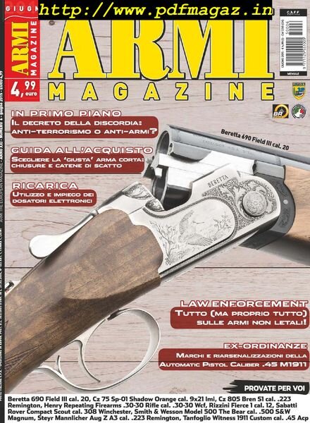 Armi Magazine – Giugno 2015 Cover