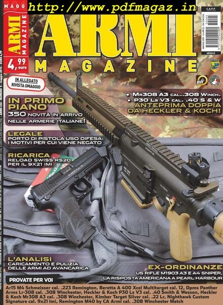 Armi Magazine – Maggio 2015 Cover