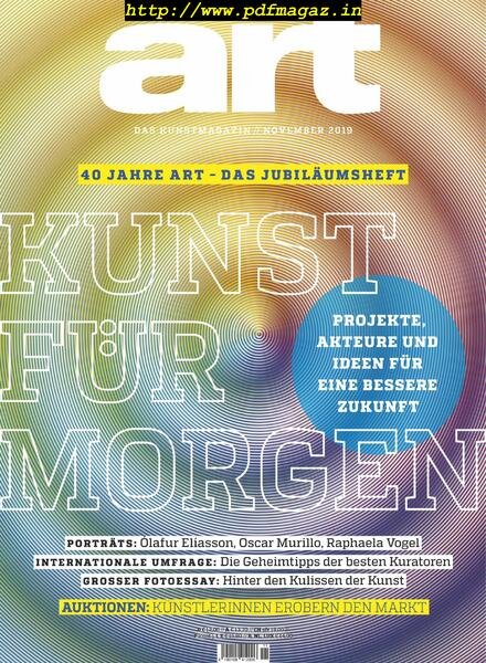 Art Magazin – November 2019 Cover