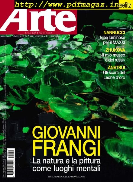 Arte – Luglio 2015 Cover