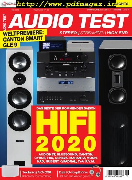 Audio Test – November 2019 Cover
