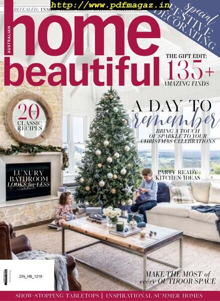 Australian Home Beautiful – December 2019 Cover
